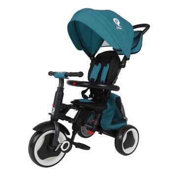 QPlay - Tricycle évolutif 3 en 1 RITO EVA PLUS turquoise