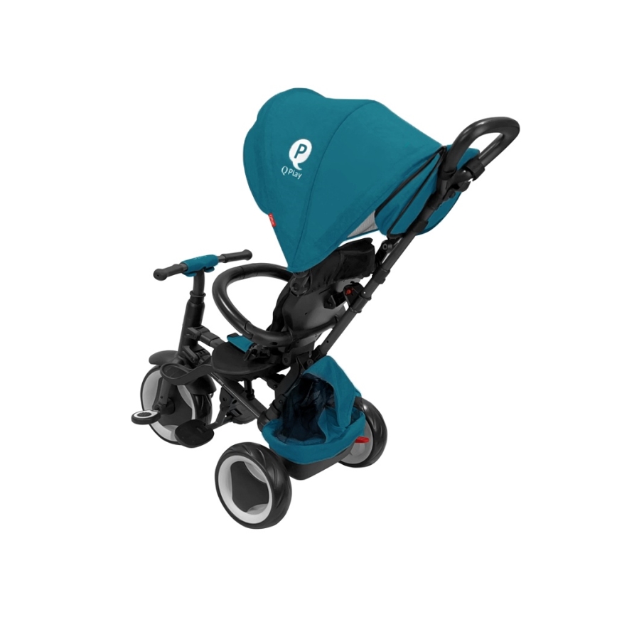 QPlay - Tricycle évolutif 3 en 1 RITO EVA PLUS turquoise