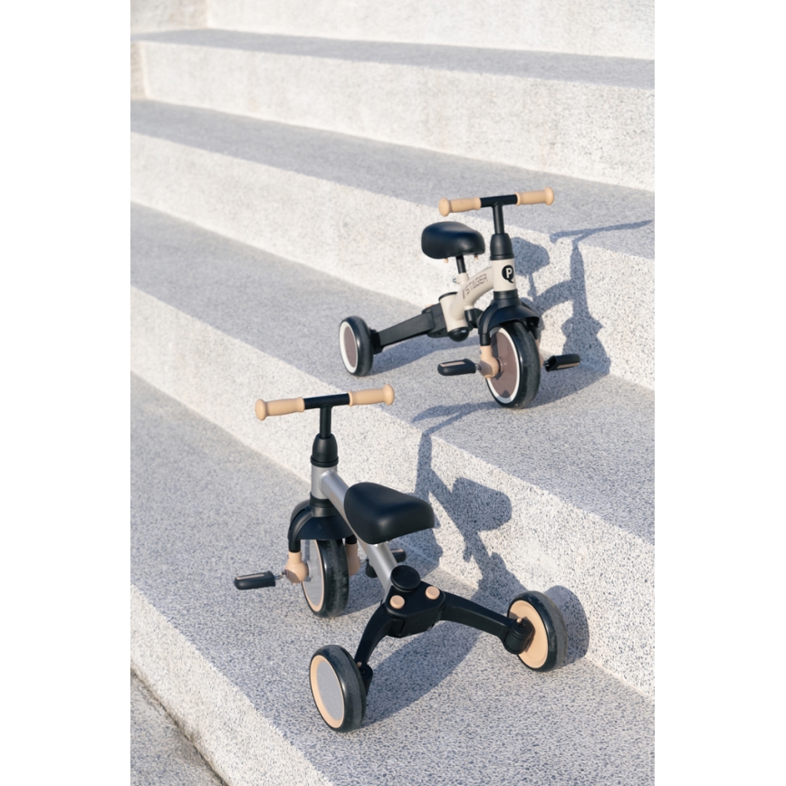 QPlay - Tricycle pour enfants 3 en 1 STAGER beige