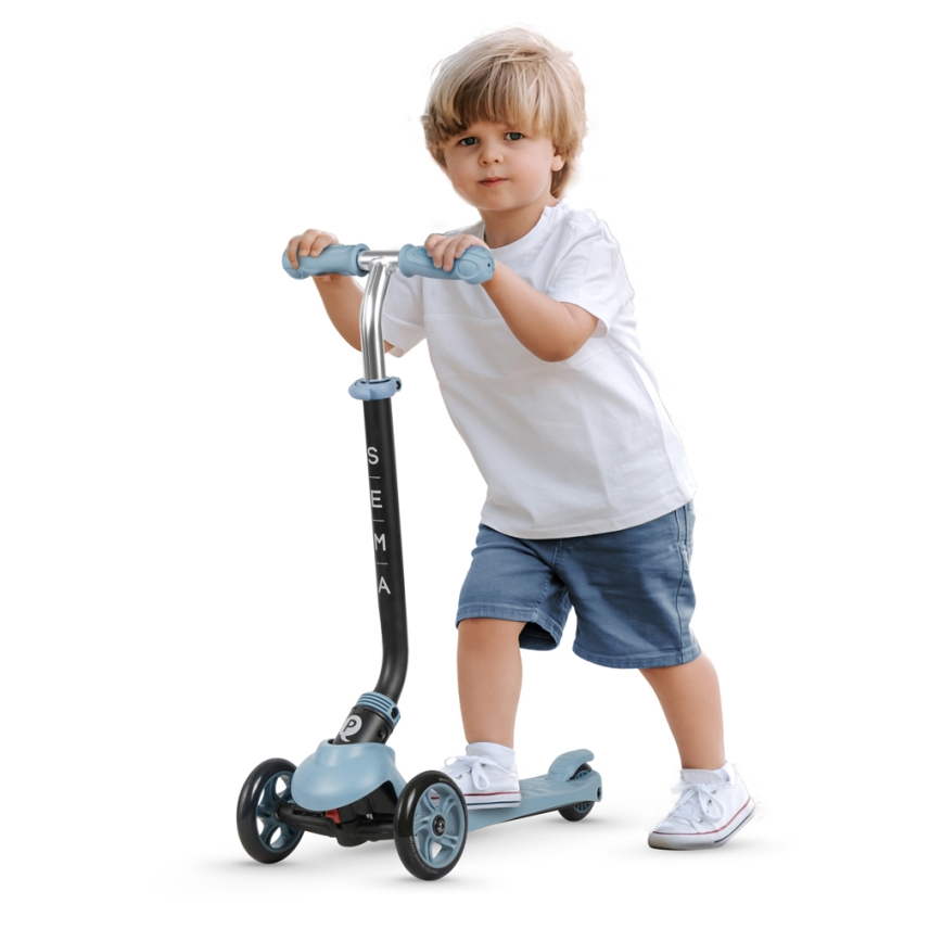QPlay - Trottinette enfant 4en1 SEMA bleu