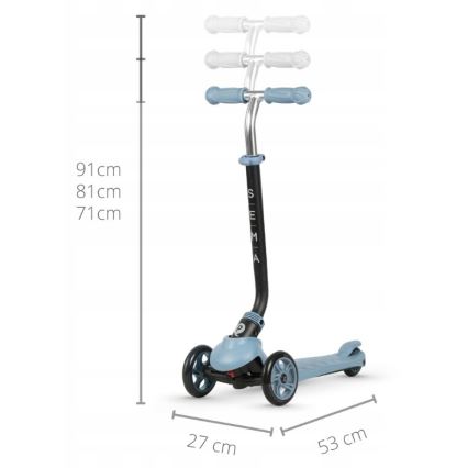 QPlay - Trottinette enfant 4en1 SEMA bleu