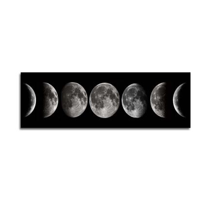 Quadro murale su tela 50x120 cm fasi lunari