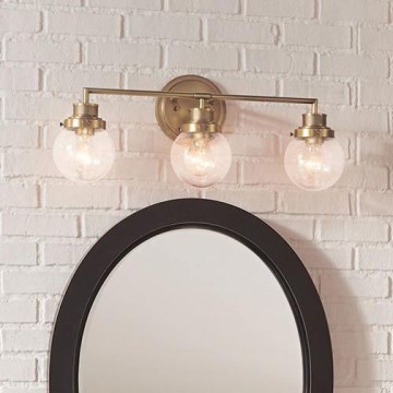 Quintiesse - Applique da bagno POPPY 3xE27/60W/230V IP44, finitura oro