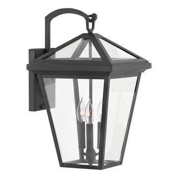 Quintiesse - Außenwandleuchte ALFORD L 3x E14/40W/230V, IP44, schwarz