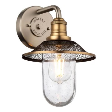Quintiesse - Badezimmer-Wandleuchte RIGBY 1xE27/40W/230V IP44 bronzefarben