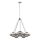 Quintiesse - Deckenleuchte mit Stange HARPER 5xE14/60W/230V Ø 77,5 cm glänzender Chrom/rauchfarben