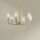 Quintiesse - Kronleuchter an Stange KIMROSE, 6×E14, max. 40 W, 230 V, Ø 68,6 cm, gold