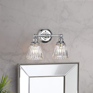 Quintiesse - Lampada da parete LED per bagno KEYNES 2xG9/3W/230V IP44 finitura cromata lucida