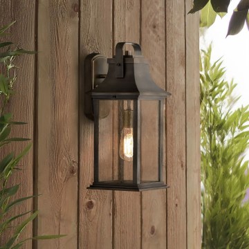 Quintiesse - Lampada da parete per esterni GRANT M 1xE27/60W/230V IP44 bronzo