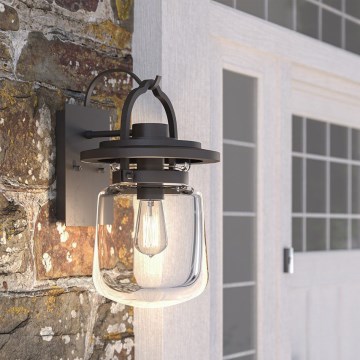 Quintiesse - Lampada da parete per esterni LASALLE M 1xE27/60W/230V IP44 bronzo