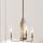 Quintiesse - Lampadario a stelo KIMROSE 3xE14/40W/230V Ø 45,9 cm dorato
