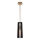 Quintiesse - Lampadario a stelo LINARA 1xE27/60W/230V Ø 15,2 cm nero/oro