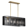 Quintiesse - Lampadario a stelo LINARA 5xE27/60W/230V nero/oro