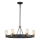 Quintiesse - Lampadario a stelo SILAS 6xE27/60W/230V Ø 72,3 cm nero/oro
