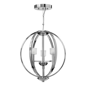Quintiesse - Lampadario LED sospeso su cavo MONDO 3xG9/3W/230V Ø 45,7 cm cromo lucido