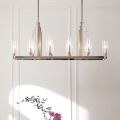 Quintiesse - Lustre sur tige KIMROSE 10xE14/40W/230V chrome brillant