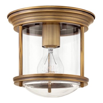 Quintiesse - Plafoniera da esterno HADRIAN 1xE27/60W/230V Ø 19,6 cm IP44 finitura bronzo