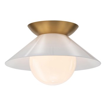 Quintiesse - Plafoniera SAUCER 1xE27/40W/230V diam. 36,6 cm dorata