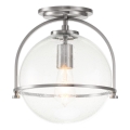 Quintiesse - Plafoniera SOMERSET 1xE27/60W/230V Ø 28,2 cm cromo opaco