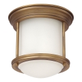 Quintiesse - Plafonnier d'extérieur HADRIAN 1xE27/60W/230V Ø 16,8 cm IP44 doré