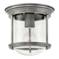 Quintiesse - Plafonnier d'extérieur HADRIAN 1xE27/60W/230V Ø 19,6 cm IP44 chrome mat