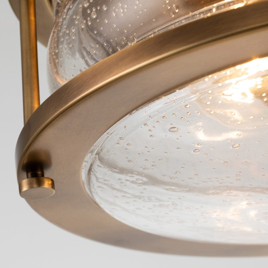 Quintiesse - Plafoniera da bagno ASHLAND 2xE27/60W/230V Ø 30,5 cm IP44 dorata
