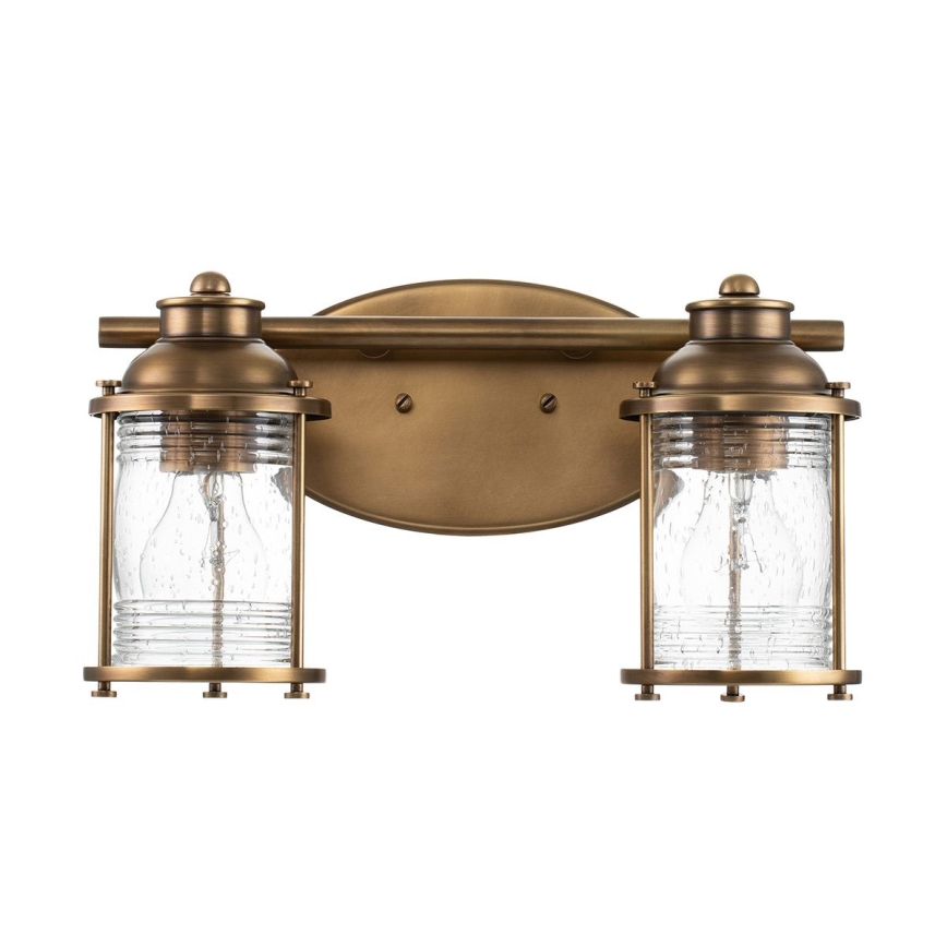 Quintiesse - Applique murale pour salle de bains ASHLAND BAY 2xE27/60W/230V IP44 bronze