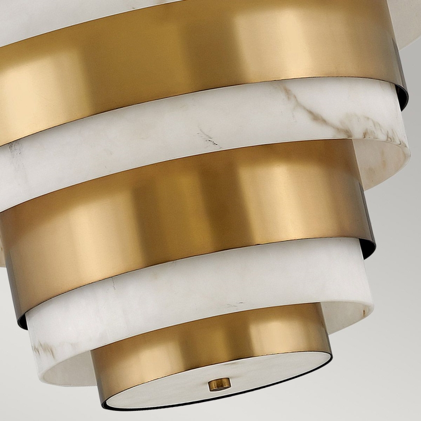 Quintiesse - Suspension sur tige ECHELON 8xE14/40W/230V dorée