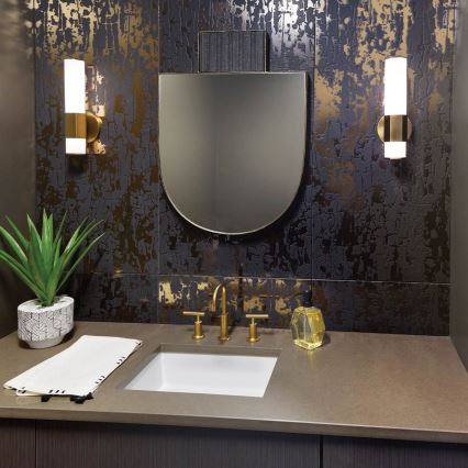 Quintiesse - Applique da bagno FACET LED/12W/230V IP44, finitura oro