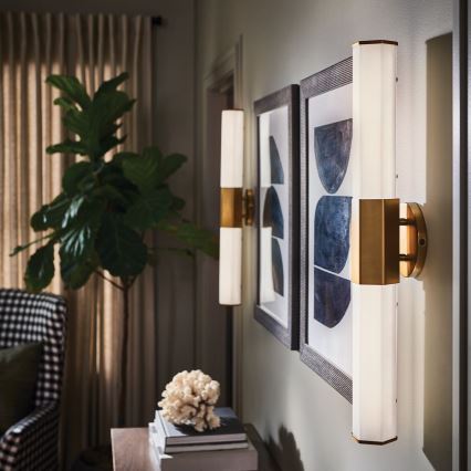 Quintiesse - LED-Badezimmer-Wandleuchte FACET 2xLED/12W/230V IP44 Gold