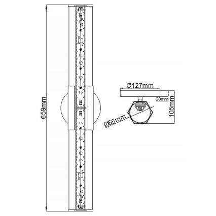Quintiesse - LED-Badezimmer-Wandleuchte FACET 2xLED/12W/230V IP44 Gold