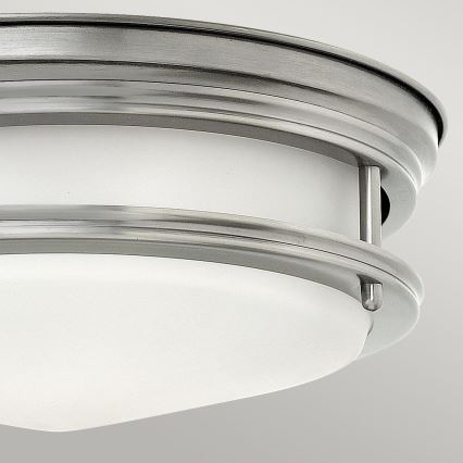 Quintiesse - Plafoniera da esterno HADRIAN 2xE27/40W/230V Ø 30,5 cm IP44 cromo opaco