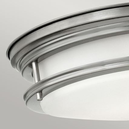Quintiesse - Plafoniera da esterno HADRIAN 2xE27/40W/230V Ø 30,5 cm IP44 cromo opaco
