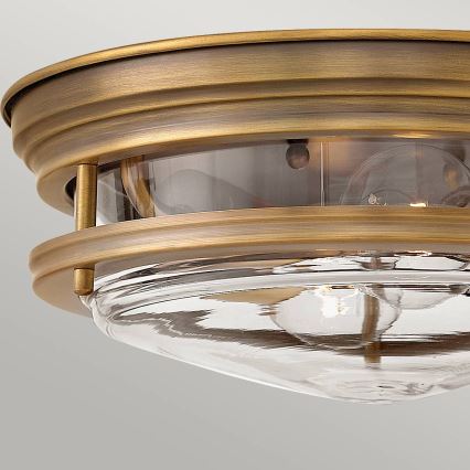 Quintiesse - Außen-Deckenleuchte HADRIAN 2xE27/40W/230V Ø 30,5 cm IP44 bronzefarben