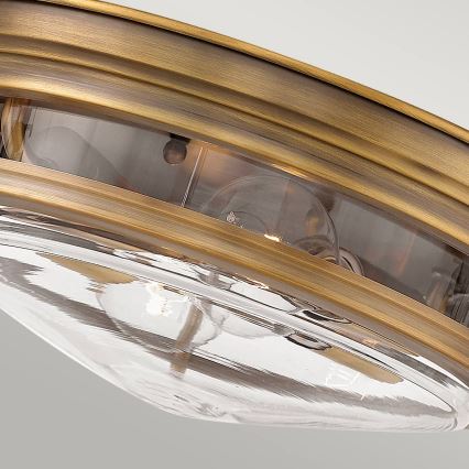 Quintiesse - Außen-Deckenleuchte HADRIAN 2xE27/40W/230V Ø 30,5 cm IP44 bronzefarben