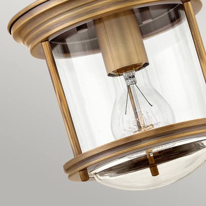 Quintiesse - Plafoniera da esterno HADRIAN 1xE27/60W/230V Ø 19,6 cm IP44 finitura bronzo