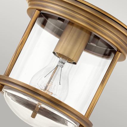 Quintiesse - Plafonnier d'extérieur HADRIAN 1xE27/60W/230V Ø 19,6 cm IP44 bronze
