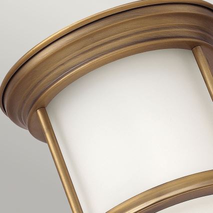 Quintiesse - Plafoniera da esterno HADRIAN 1xE27/60W/230V Ø 16,8 cm IP44 oro