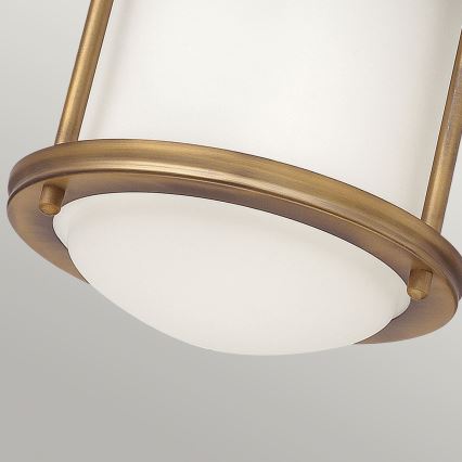 Quintiesse - Plafoniera da esterno HADRIAN 1xE27/60W/230V Ø 16,8 cm IP44 oro