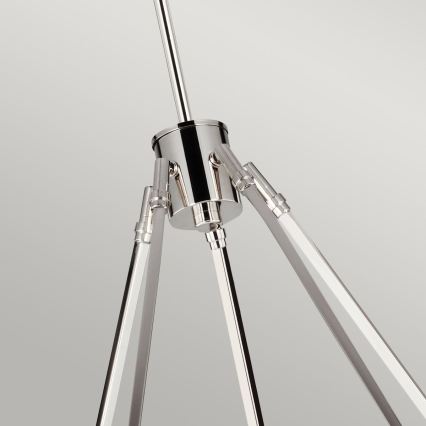 Quintiesse - Lampadario a stelo HARPER 5xE14/60W/230V Ø 77,5 cm cromo lucido/fumé