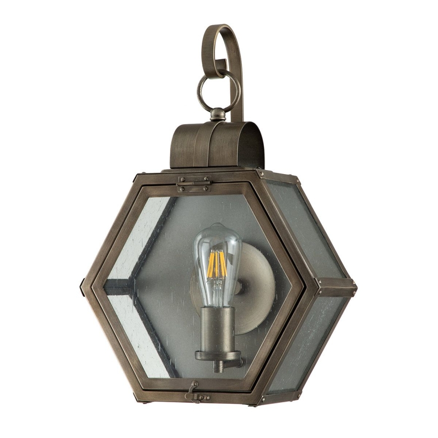 Quintiesse - Applique da esterno HEATH M 1xE27/60W/230V IP44 finitura bronzo