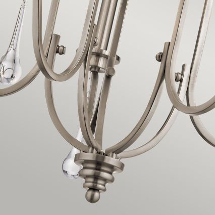 Quintiesse - Kronleuchter an Stange KARLEE 5xE14/60W/230V, Ø 61 cm, matt-chrom