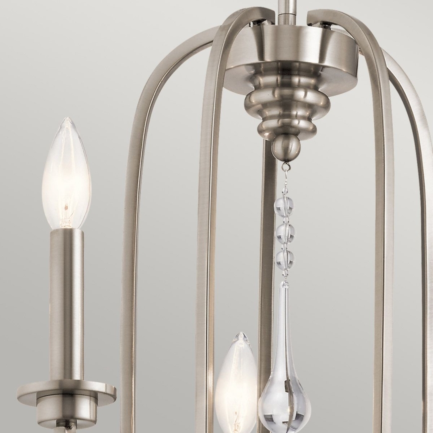 Quintiesse - Lampadario a stelo KARLEE 5xE14/60W/230V Ø 61 cm cromo opaco