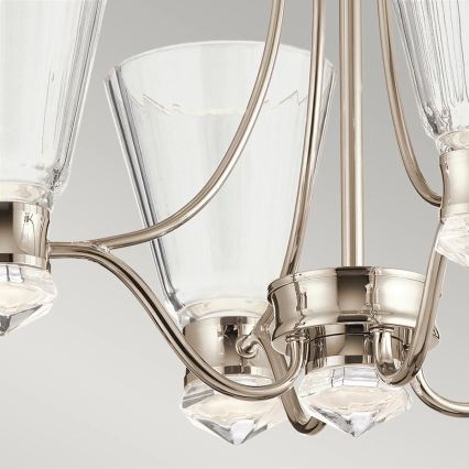Quintiesse - Suspension LED pour salle de bains sur tige KAYVA LED/24W/230V IP44 chrome brillant