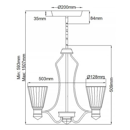 Quintiesse - Suspension LED pour salle de bains sur tige KAYVA LED/24W/230V IP44 chrome brillant
