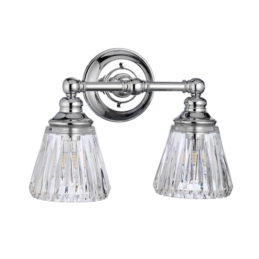 Quintiesse - Lampada da parete LED per bagno KEYNES 2xG9/3W/230V IP44 finitura cromata lucida
