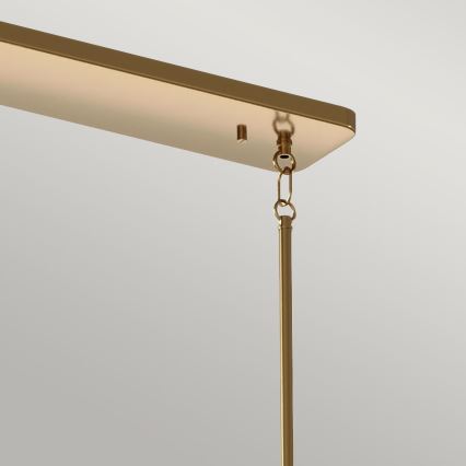 Quintiesse - Lampadario su asta KIMROSE 10xE14/40W/230V oro