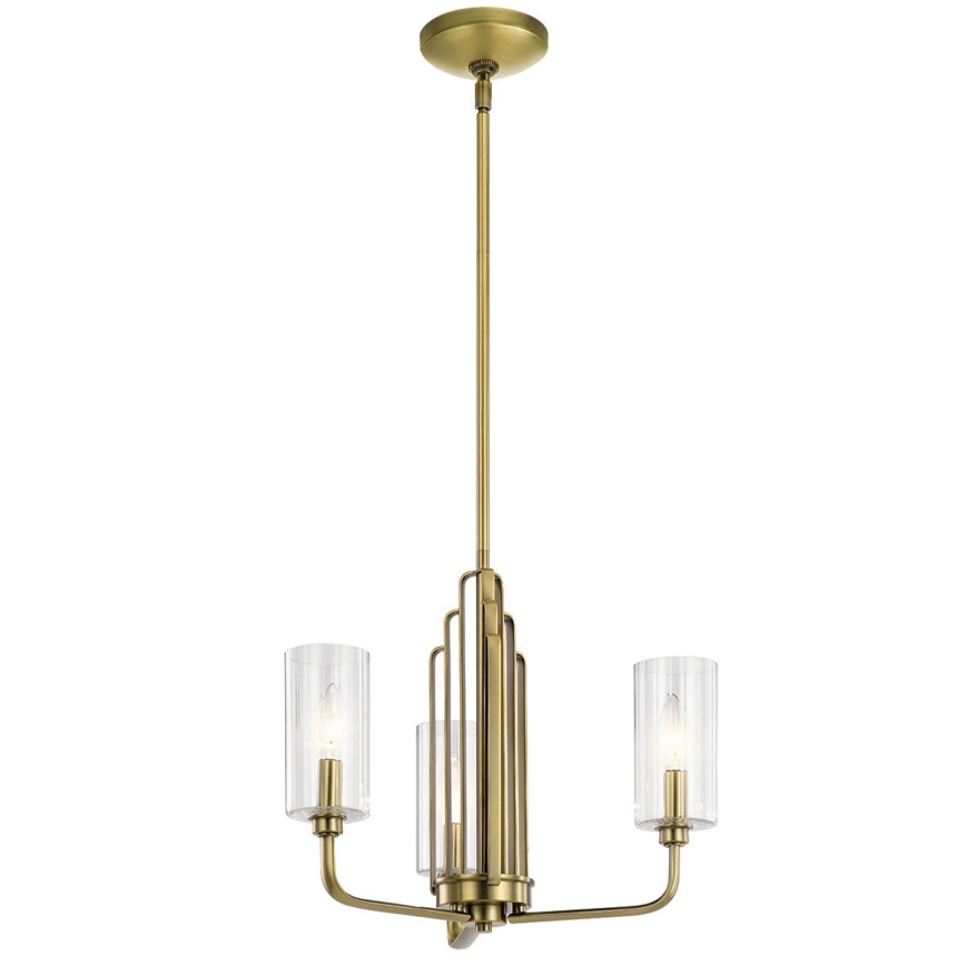 Quintiesse - Lustre sur tige KIMROSE 3xE14/40W/230V Ø 45,9 cm doré