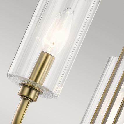Quintiesse - Lustre sur tige KIMROSE 3xE14/40W/230V Ø 45,9 cm doré