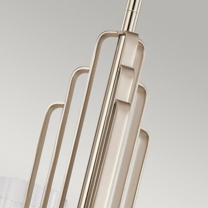 Quintiesse - Lampadario su asta KIMROSE 3xE14/40W/230V Ø 45,9 cm cromo lucido